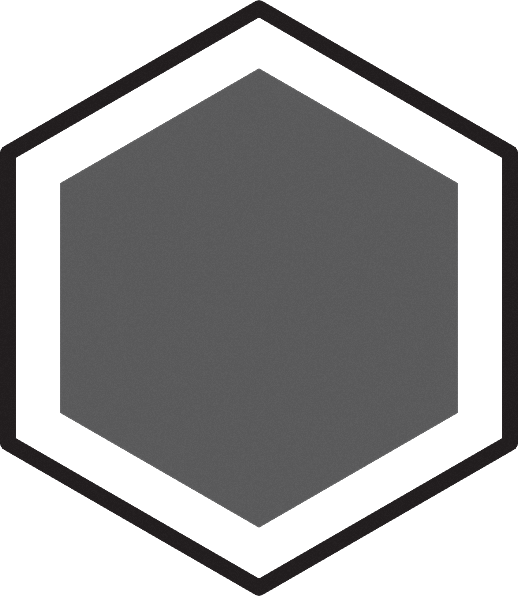 Grey Hex Icon